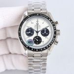 Omega Speedmaster Stainless Steel 42MM 1863 Movement Chrnograph White Watch